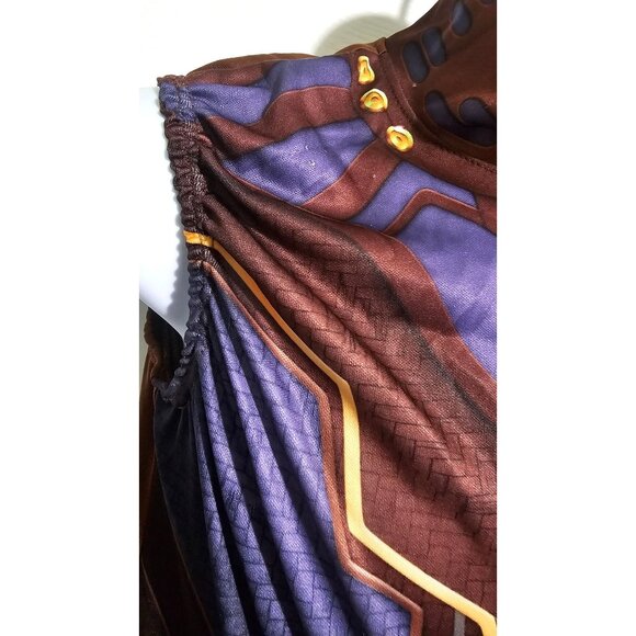 Girls Black Panther Shuri Costume JUMPSUIT ONLY Marvel Avengers Halloween Kids M - Picture 3 of 8